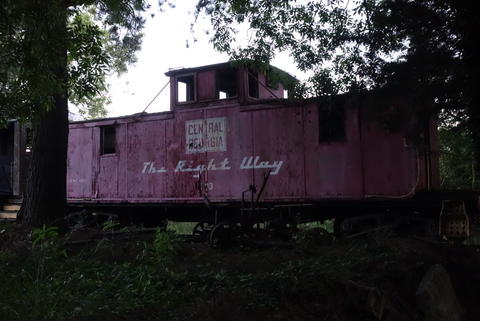 A dying caboose.