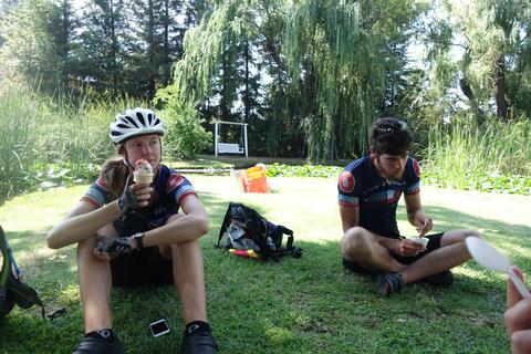 Ice cream in the shade