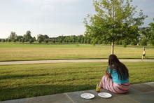 Berry college maintains a large grazing field for deer. 