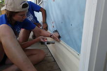 Applying siding