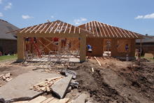 A framed house!