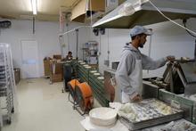 Tortilla assembly line.